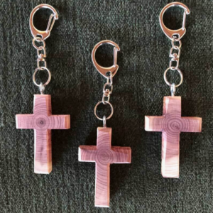 Cedar Cross Key Chain Silver Only - Image 3