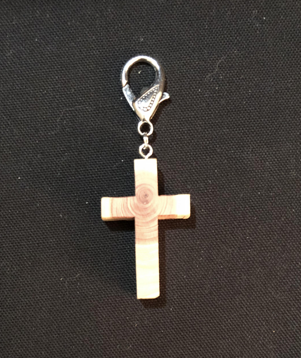 Cedar Cross Key Chain Silver Only